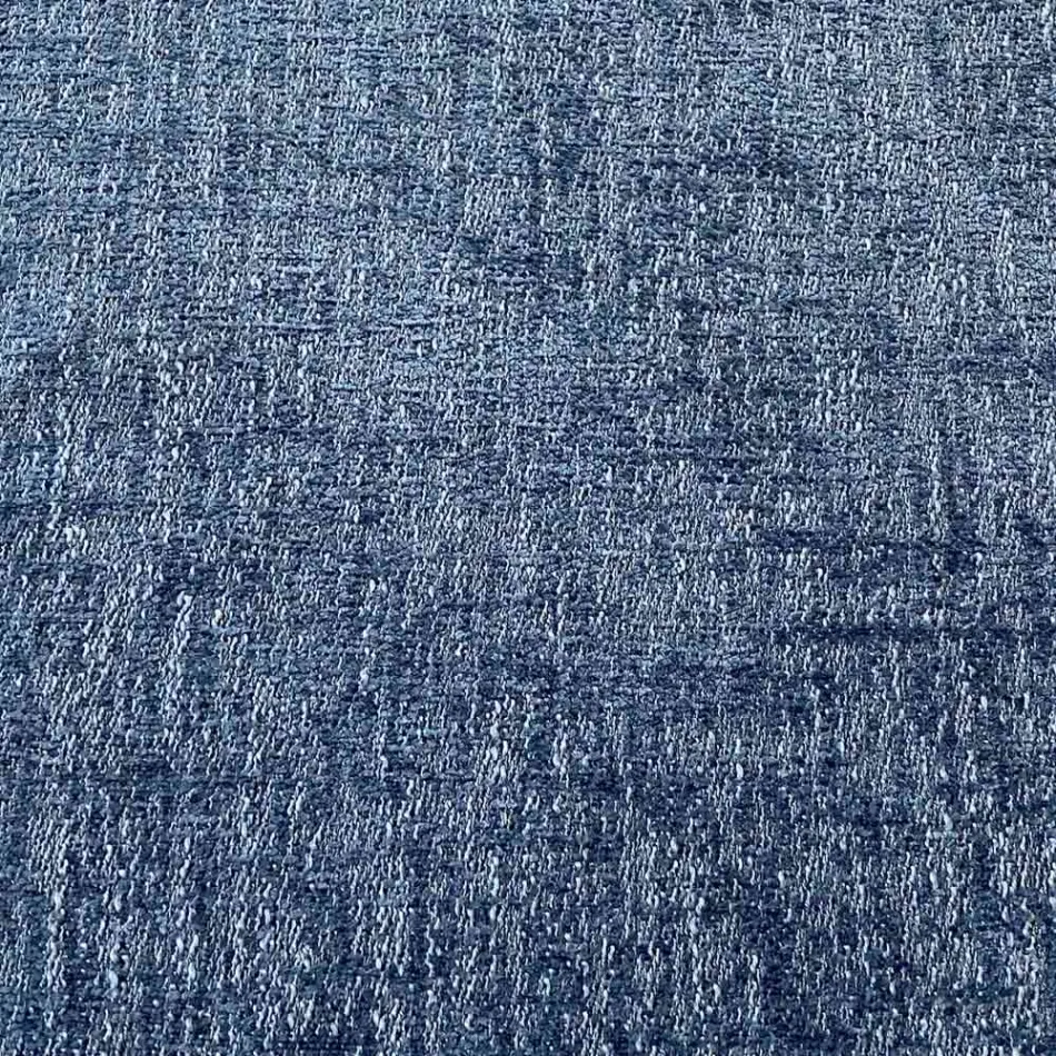 Rund ottomansk sittpuff till vardagsrummet i färgad Chenille 3 storlekar - Evelyne Viadurini