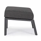 Pufffotstöd i avtagbart tyg och målat aluminium - Nathy Viadurini