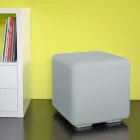 Puff Trädgårdssoffbord i färgad polyeten Made in Italy - Colores Viadurini