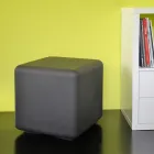 Puff Trädgårdssoffbord i färgad polyeten Made in Italy - Colores Viadurini