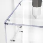 Praktiskt fristående skrivbord i transparent plexiglas tillverkat i Italien - Ghea Viadurini