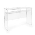 Praktiskt fristående skrivbord i transparent plexiglas tillverkat i Italien - Ghea