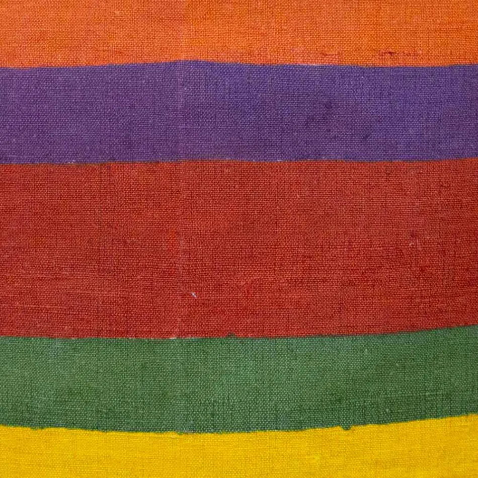 Precious Hand Painted Hamp Handmade Forkläde Tillverkad i Italien - Märken Viadurini