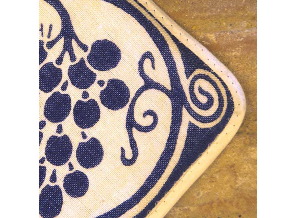 Grytor för italiensk konst i rent linne med handtryckt enda stycke - märken Viadurini