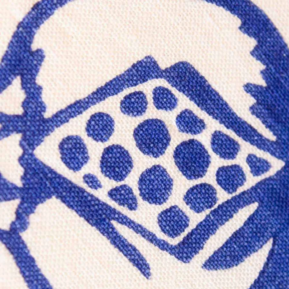 Grytor för italiensk konst i rent linne med handtryckt enda stycke - märken Viadurini