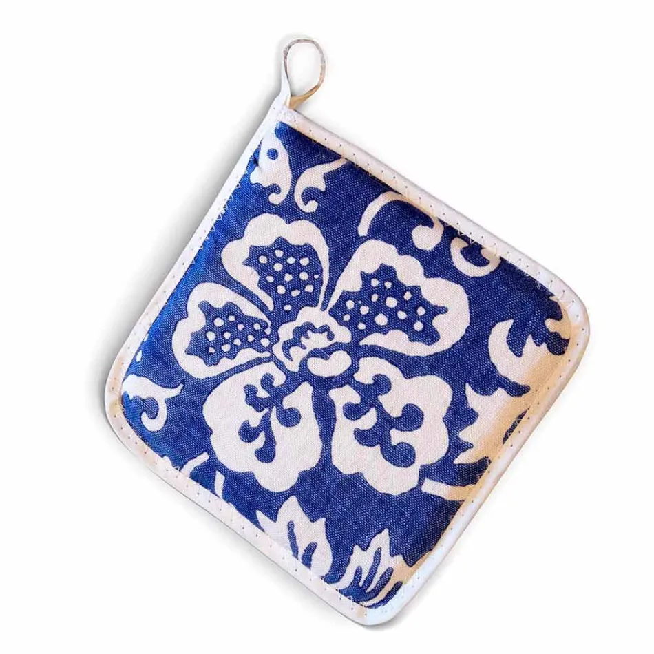 Grytor för italiensk konst i rent linne med handtryckt enda stycke - märken Viadurini