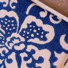 Grytor för italiensk konst i rent linne med handtryckt enda stycke - märken Viadurini