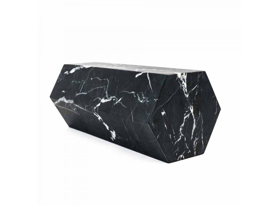 Dekorativ prisma bokstöd i vit Carrara marmor eller svart marquinia - Trocco Viadurini