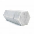 Dekorativ prisma bokstöd i vit Carrara marmor eller svart marquinia - Trocco