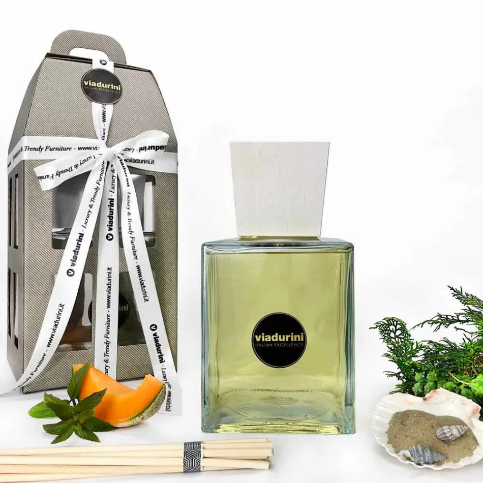 Havsvatten luftfräschare 2,5 Lt med pinnar - Essenzadiportofino Viadurini