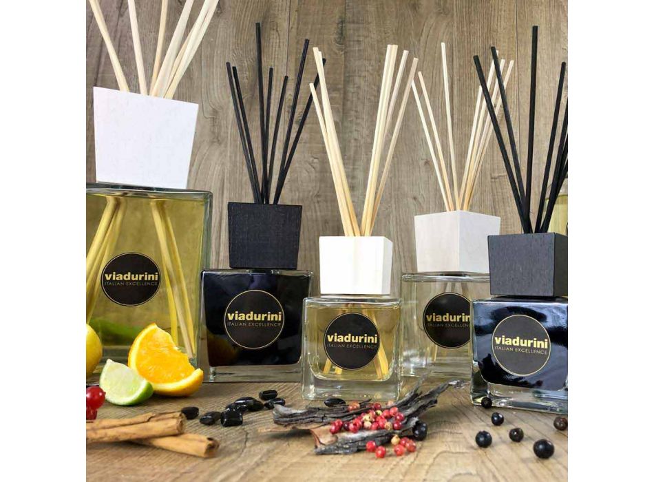 Amber Fragrance Home Air Freshener 500 ml med Sticks - Romaeterna Viadurini
