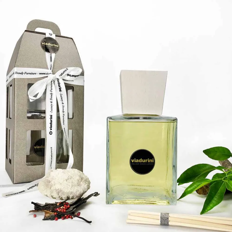 Amber Fragrance Home Air Freshener 2,5 Lt med pinnar - Sassidimatera Viadurini