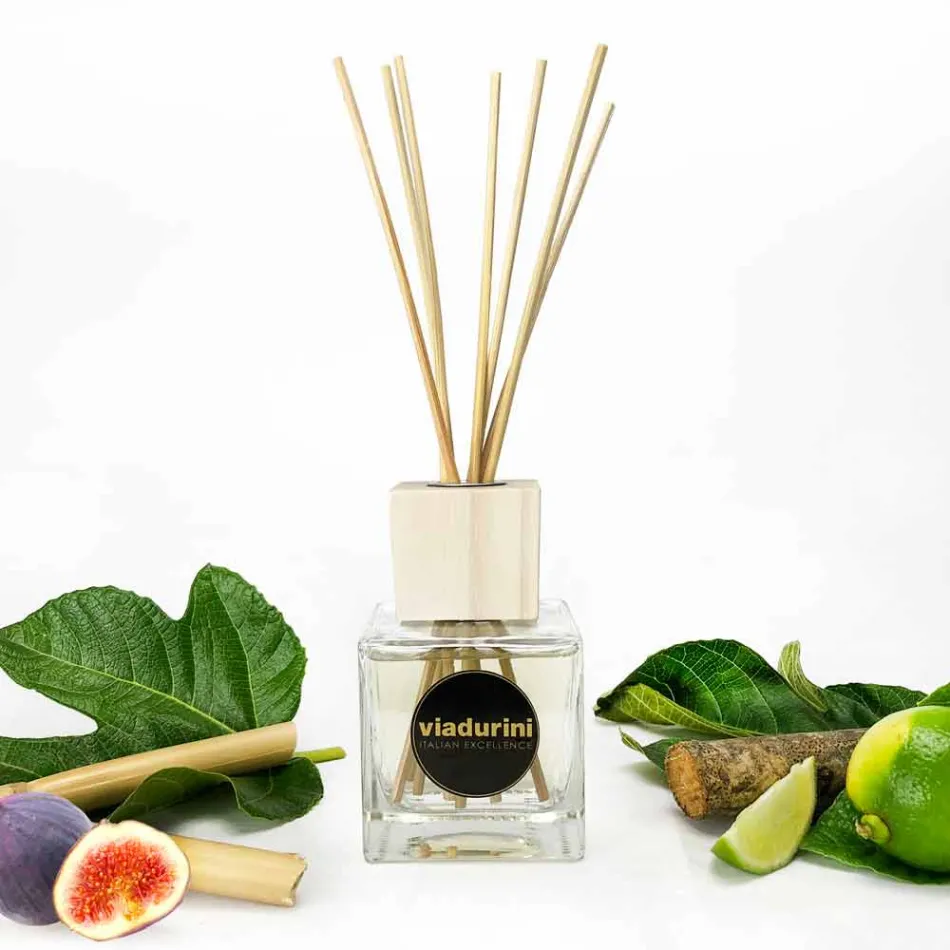Bamboo Lime Fragrance Home Air Freshener 200 ml med pinnar - Ariadicapri Viadurini
