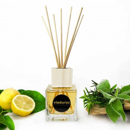 Bergamot Fragrance Home Air Freshener 200 ml med pinnar - Ladolcesicilia Viadurini