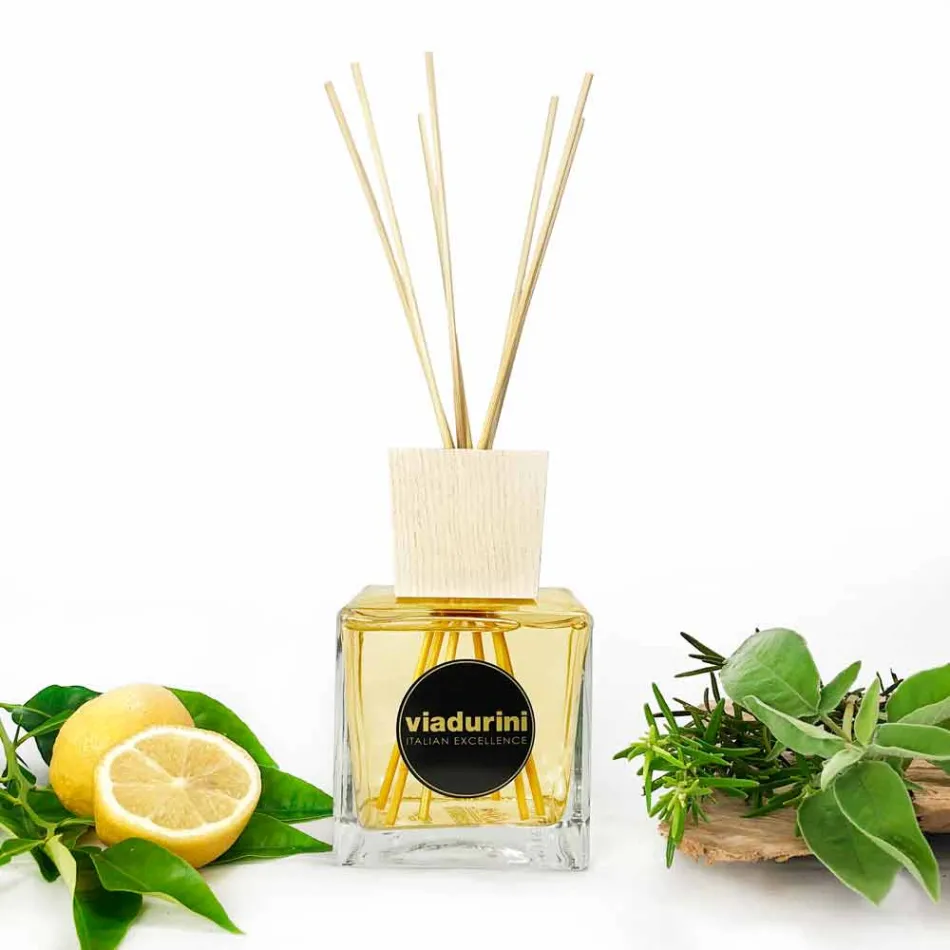 Bergamot Fragrance Home Air Freshener 500 ml med pinnar - Ladolcesicilia Viadurini