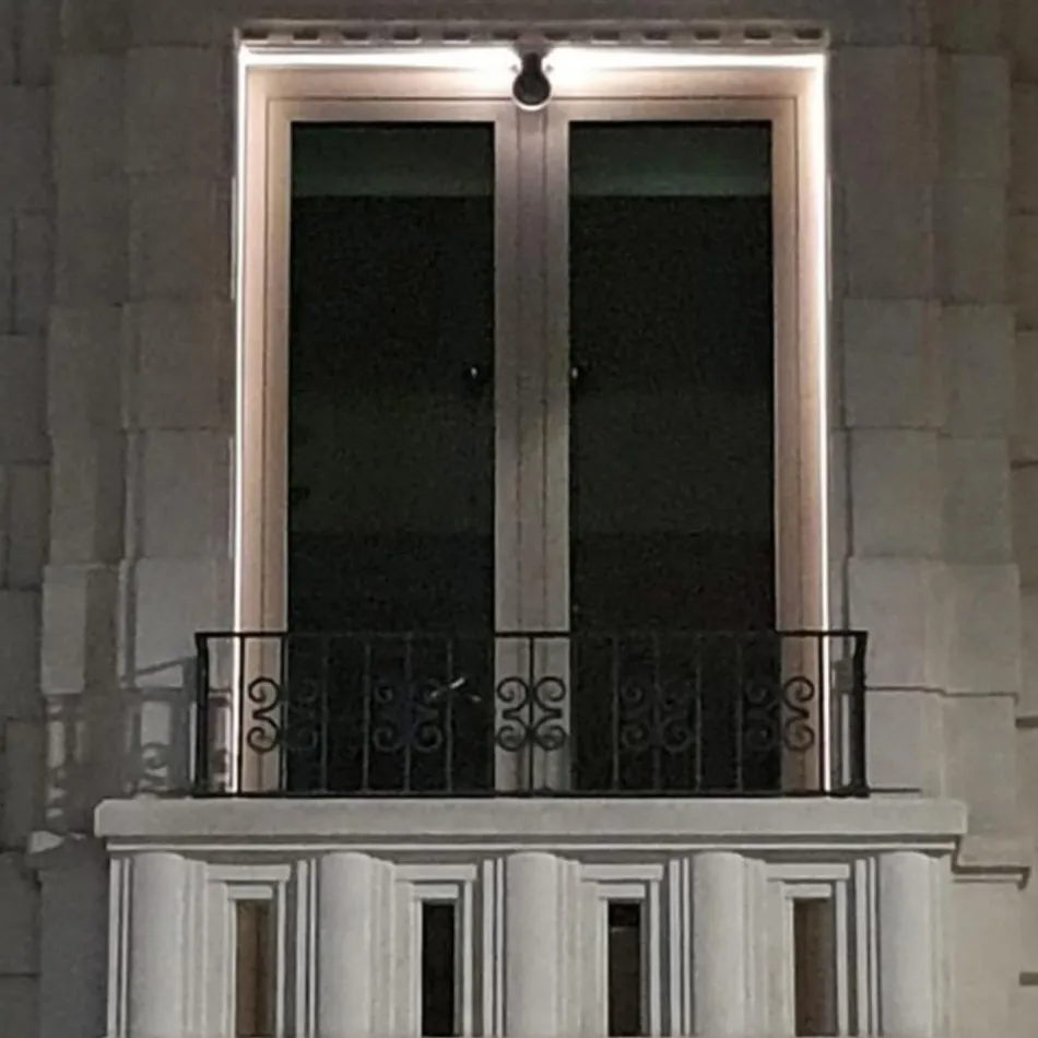 5W utomhus LED spotlight i aluminiumgrå finish - Dayane Viadurini