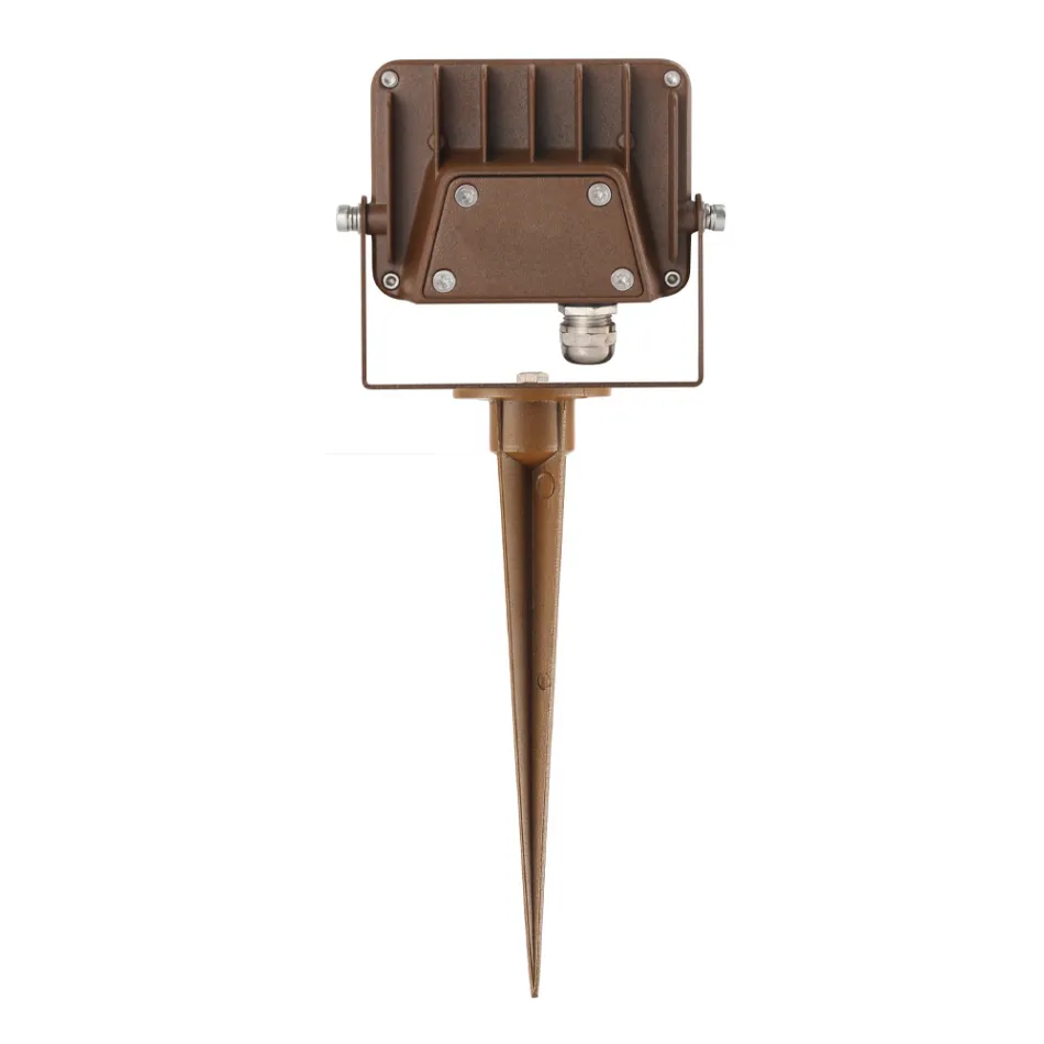 4 delar Corten Aluminium Utomhus Led Spotlight Projektor - Ljusblå Viadurini