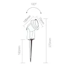 Projektor LED infälld spotlight i mattsvart aluminium 4 delar - Obrina Viadurini