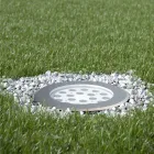 Rund spotlight med LED utomhus i rostfritt stål - Dakota Viadurini