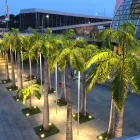 Rund spotlight med LED utomhus i rostfritt stål - Dakota Viadurini