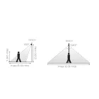 Utomhus LED-projektor i aluminium med rörelsesensor - Nerea Viadurini