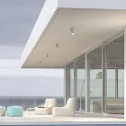 Justerbar LED-taklampa i vit eller svart aluminium - Point Viadurini