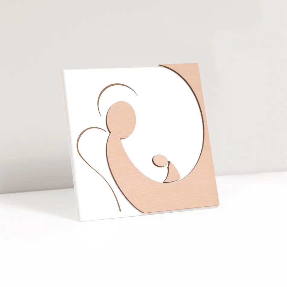 Liten bild föreställande moderns ängel lasergraverad Made in Italy - Augustina Viadurini