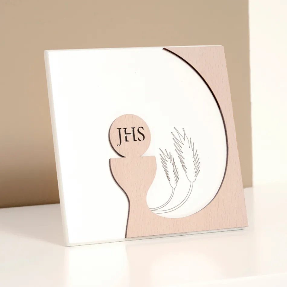 Liten bild föreställande nattvarden lasergraverad Made in Italy - Ingrid Viadurini