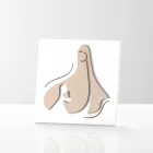 Bild med helig scen Uppenbarelse av ängeln till Madonnan Made in Italy - Babuska Viadurini