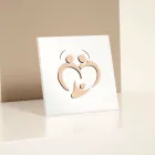 Helig familjebild med lasergravyr gjord i Italien - Zuleika Viadurini