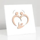 Helig familjebild med lasergravyr gjord i Italien - Zuleika Viadurini