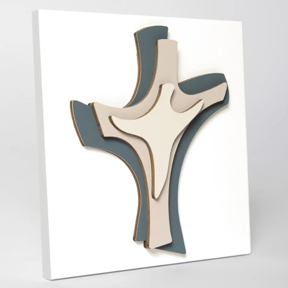 Liten bild av Treenigheten gjord med lasergravyr gjord i Italien - Tyler Viadurini