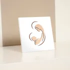 Lasergraverad bild av Maria och Jesusbarnet gjord i Italien - Nigella Viadurini