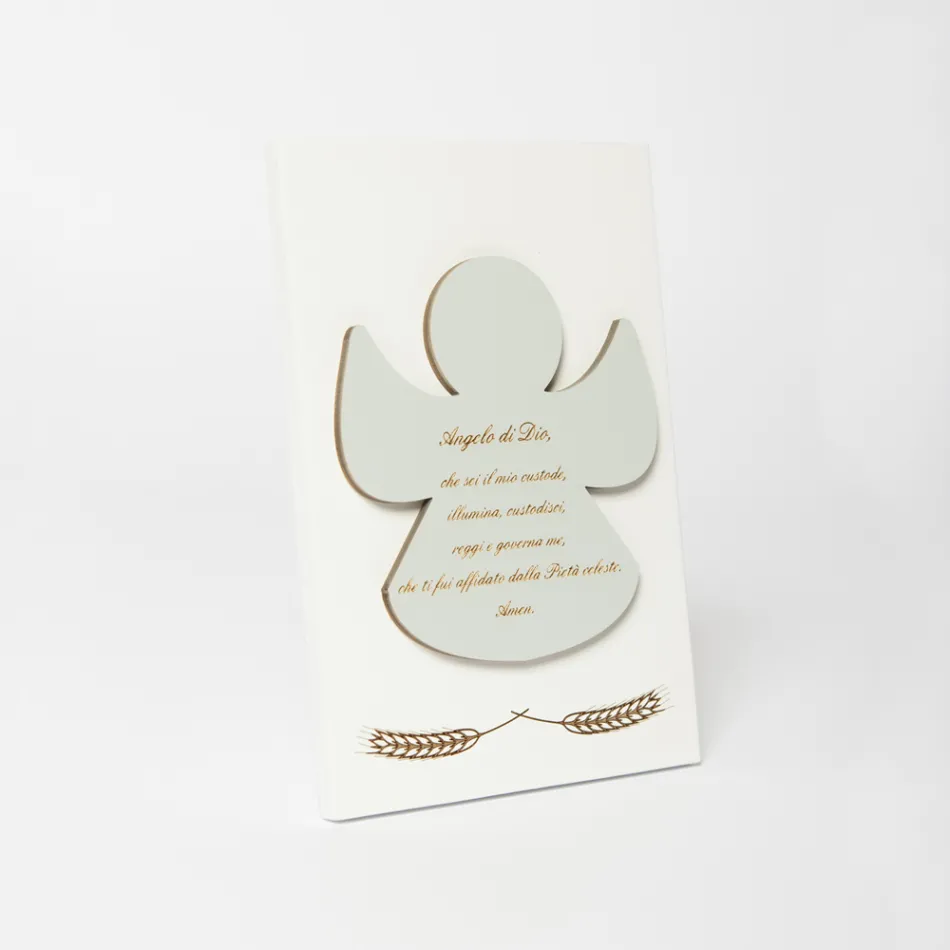 Lasergraverad bild av en välsignad ängel gjord i Italien - Alain Viadurini