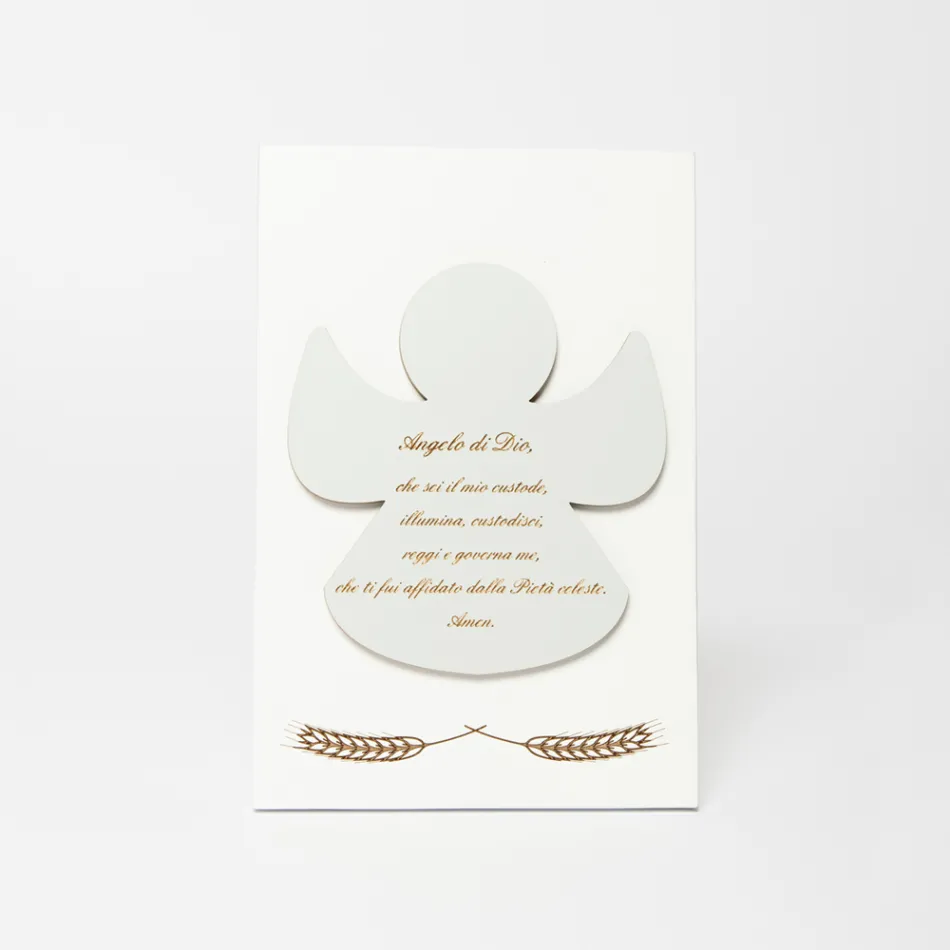 Lasergraverad bild av en välsignad ängel gjord i Italien - Alain Viadurini