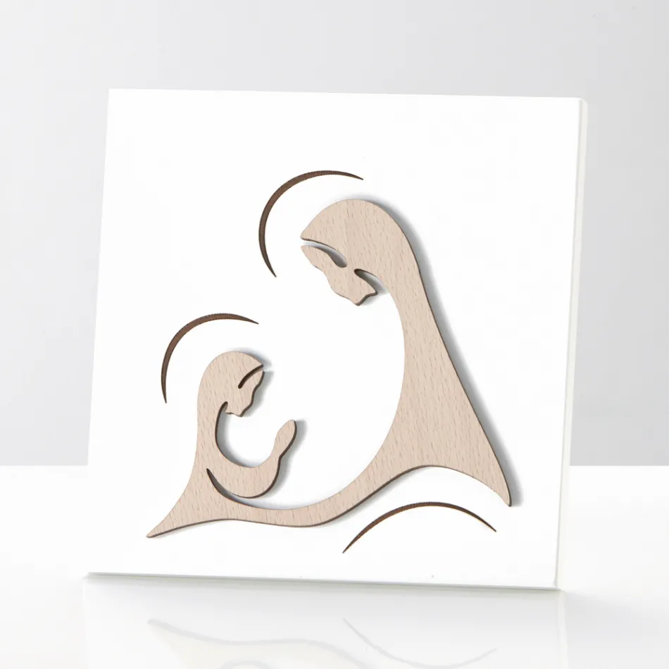 Bild som visar uppenbarelsen av ärkeängeln till Madonnan Made in Italy - Abu Viadurini