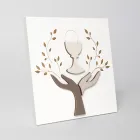 Bild gjord med lasergravyr av olivträd och värd gjord i Italien - Joel Viadurini