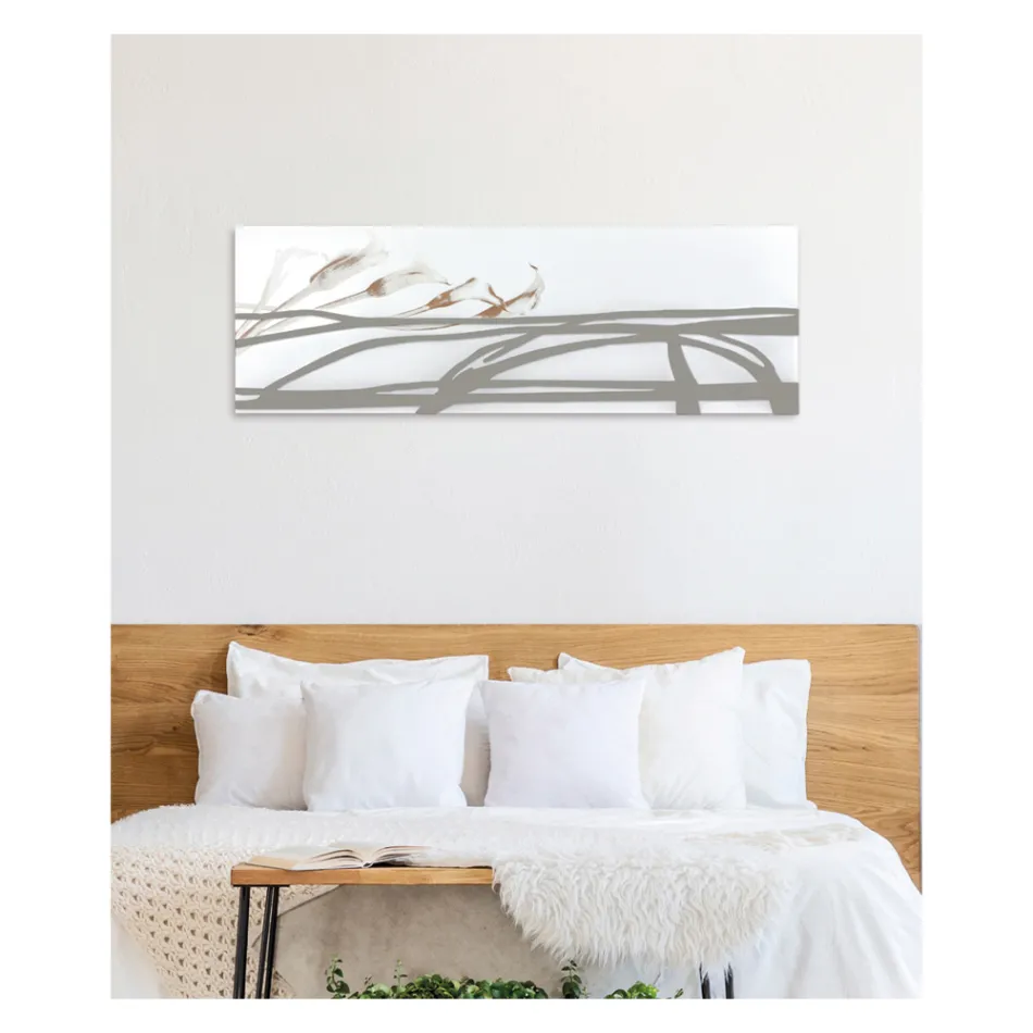 Måla med abstrakta former gjorda med laser Made in Italy - Grace Viadurini