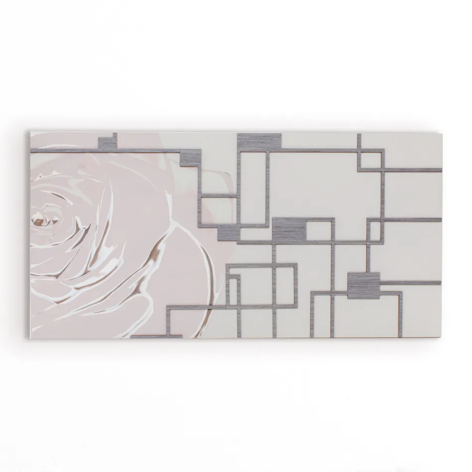 Måla med ros och geometriska former Made in Laser Made in Italy - Rin Viadurini