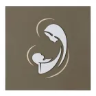 Lasergraverad bild av Madonnan med barn gjord i Italien - Bashira Viadurini