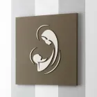 Lasergraverad bild av Madonnan med barn gjord i Italien - Bashira Viadurini