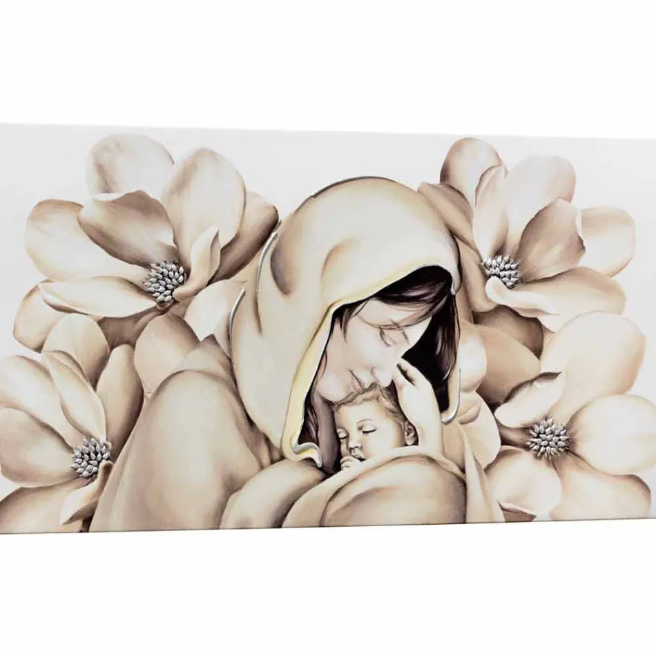 Modern designpanel i lättnad på duk i Italien Sole Viadurini