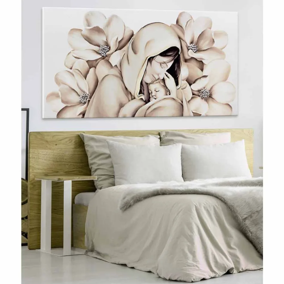 Modern designpanel i lättnad på duk i Italien Sole Viadurini