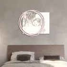 Träbild med tryck av kvinna med barn gjord i Italien - Taiwan Viadurini