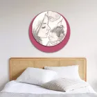 Träbild med tryck av en enad familj Tillverkad i Italien - Kanada Viadurini