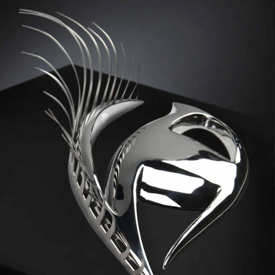 Modern hantverkarram i trä, stål och harts tillverkad i Italien - öga Viadurini