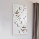 Lasertillverkad bild med Magnolia Flower Made in Italy - Misaki Viadurini