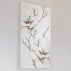 Lasertillverkad bild med Magnolia Flower Made in Italy - Misaki Viadurini
