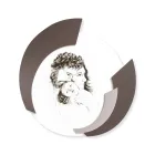 Rund bild gjord i laser av familjen Made in Italy - Margherita Viadurini