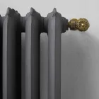 Design Radiator 5 släta element i gjutjärn från marken upp till 1062 W - barock Viadurini